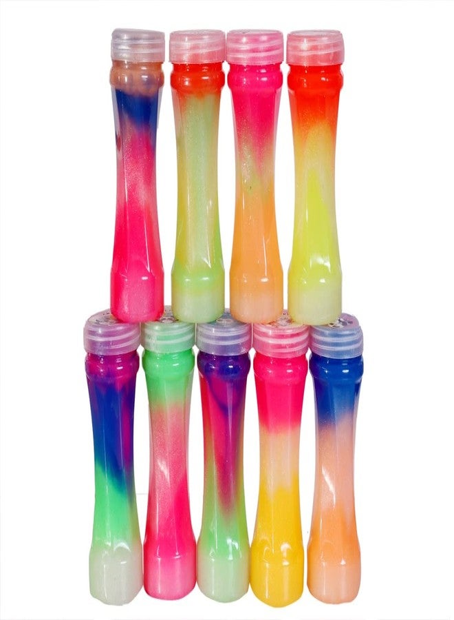 Atipriya (Pack of 9) Non Toxic Coloured Medium Size Designer Shimmery Beats Crystal Colorful Sparkling Glittery Slime DIY Magic Clay Crystal Mud Putty Toy for Kids(Assorted Colored) - Image 1